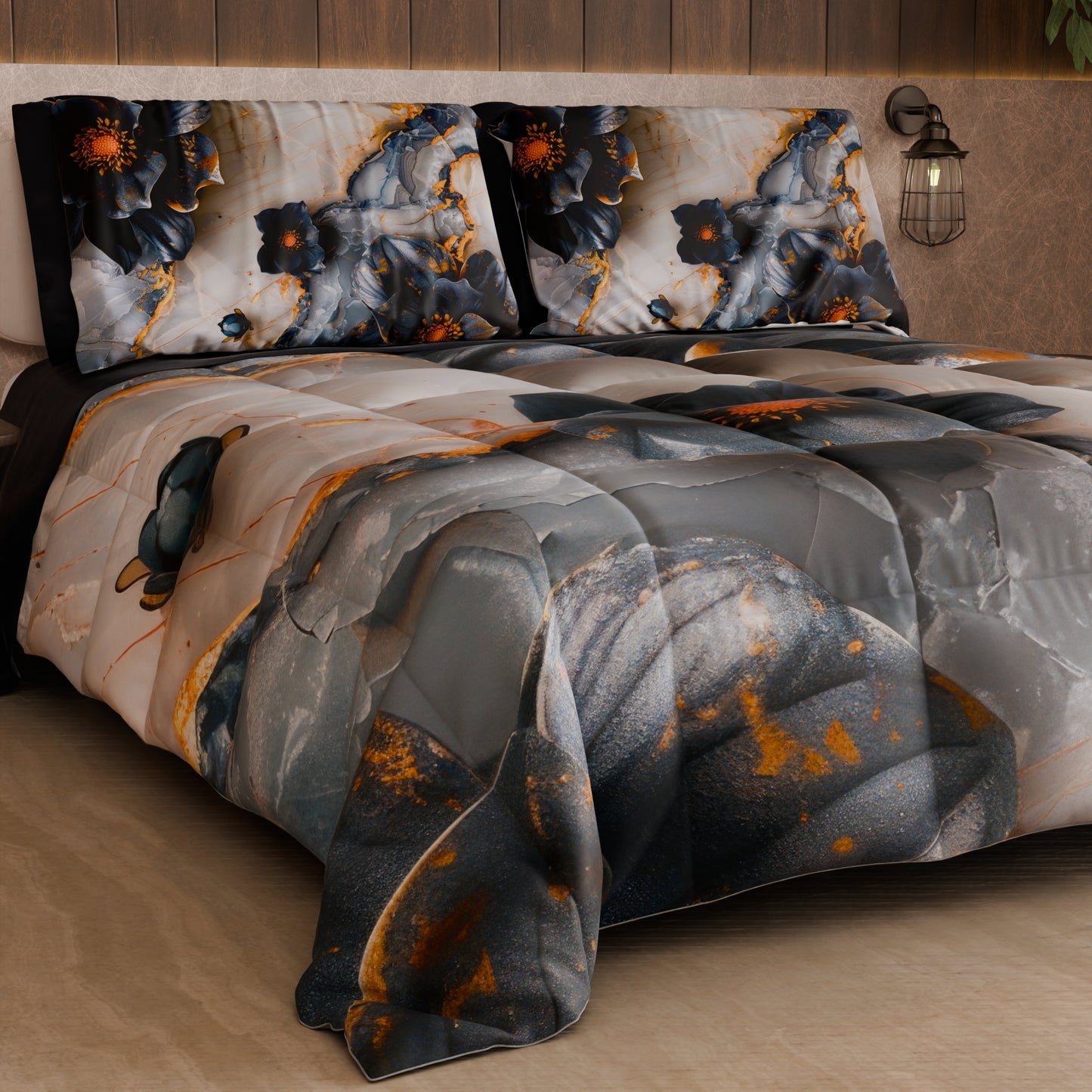 Piumone, Trapunta Matrimoniale, Singola, Piazza e Mezza Floreale 06-18