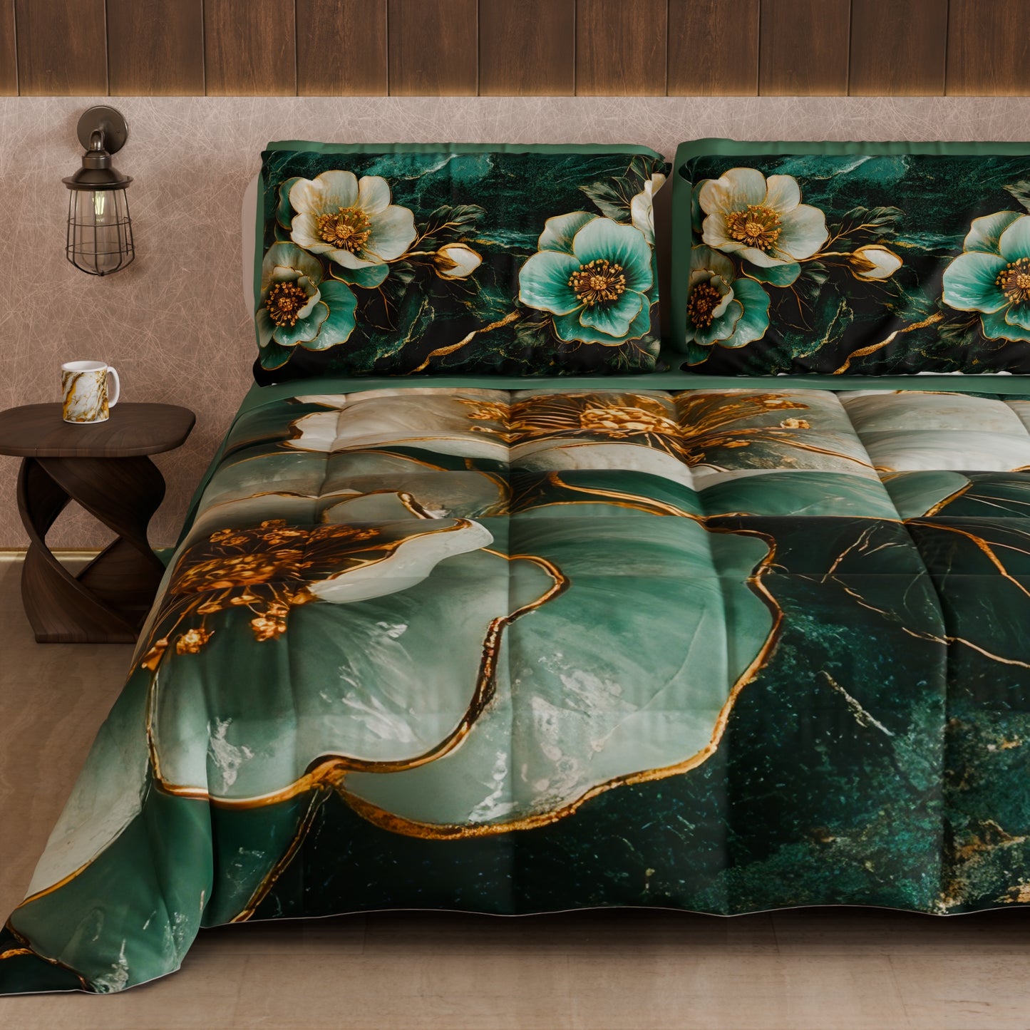 Piumone, Trapunta Matrimoniale, Singola, Piazza e Mezza Floreale 06-19