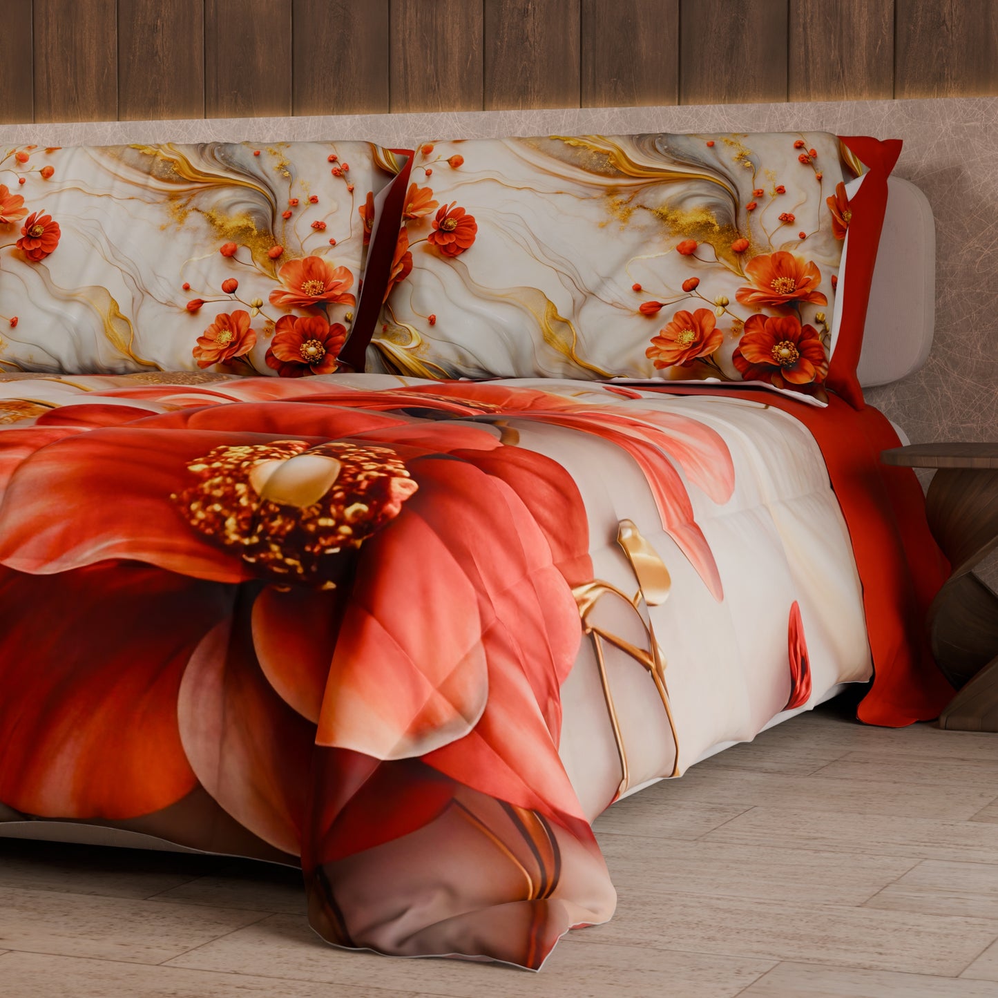 Piumone, Trapunta Matrimoniale, Singola, Piazza e Mezza Floreale 06-2