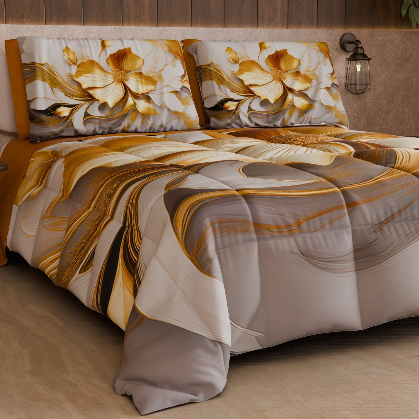 Piumone, Trapunta Matrimoniale, Singola, Piazza e Mezza Floreale 06-20