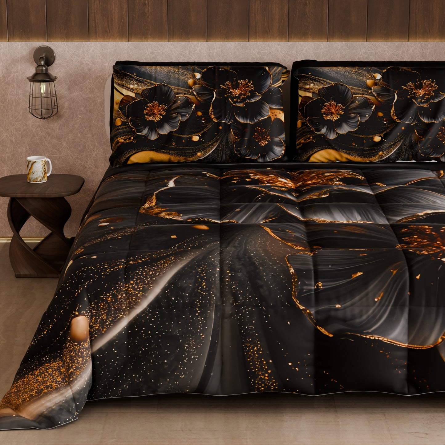 Piumone, Trapunta Matrimoniale, Singola, Piazza e Mezza Floreale 06-22