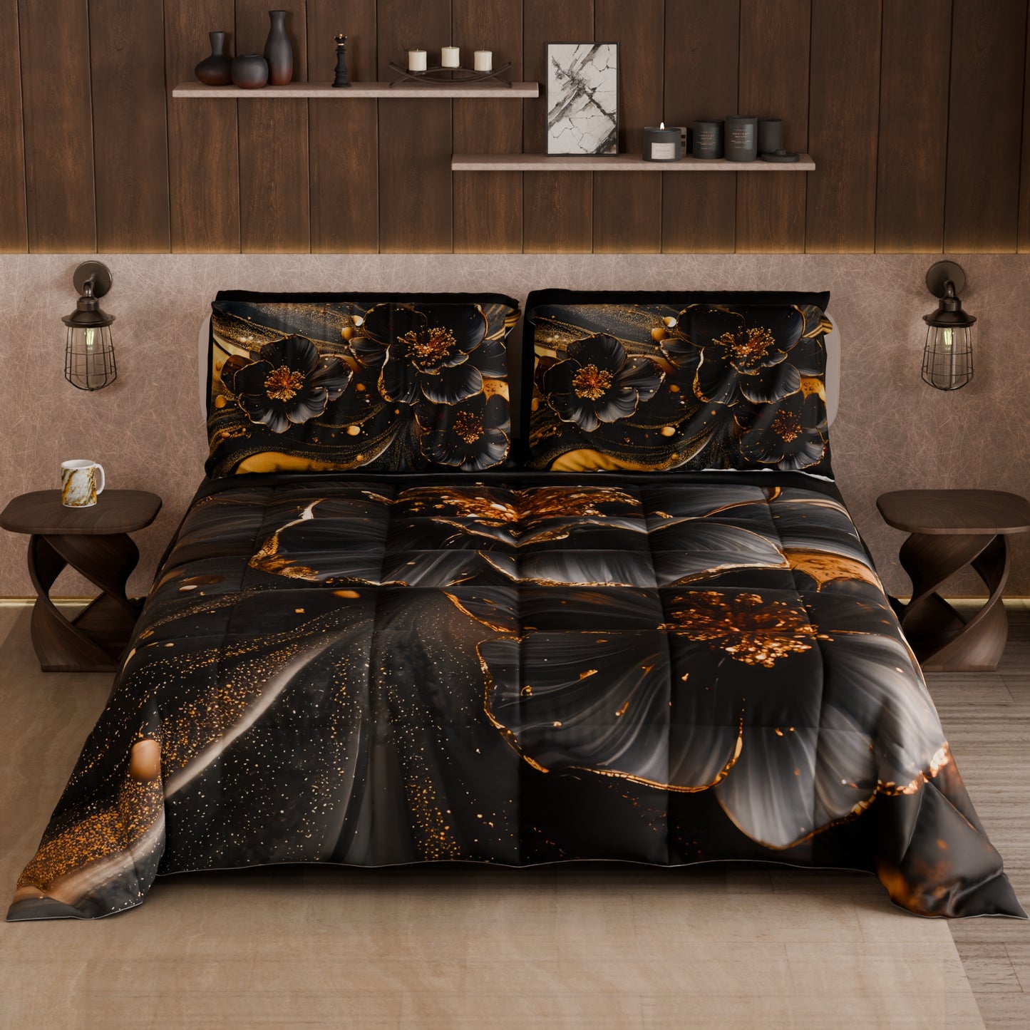 Piumone, Trapunta Matrimoniale, Singola, Piazza e Mezza Floreale 06-22