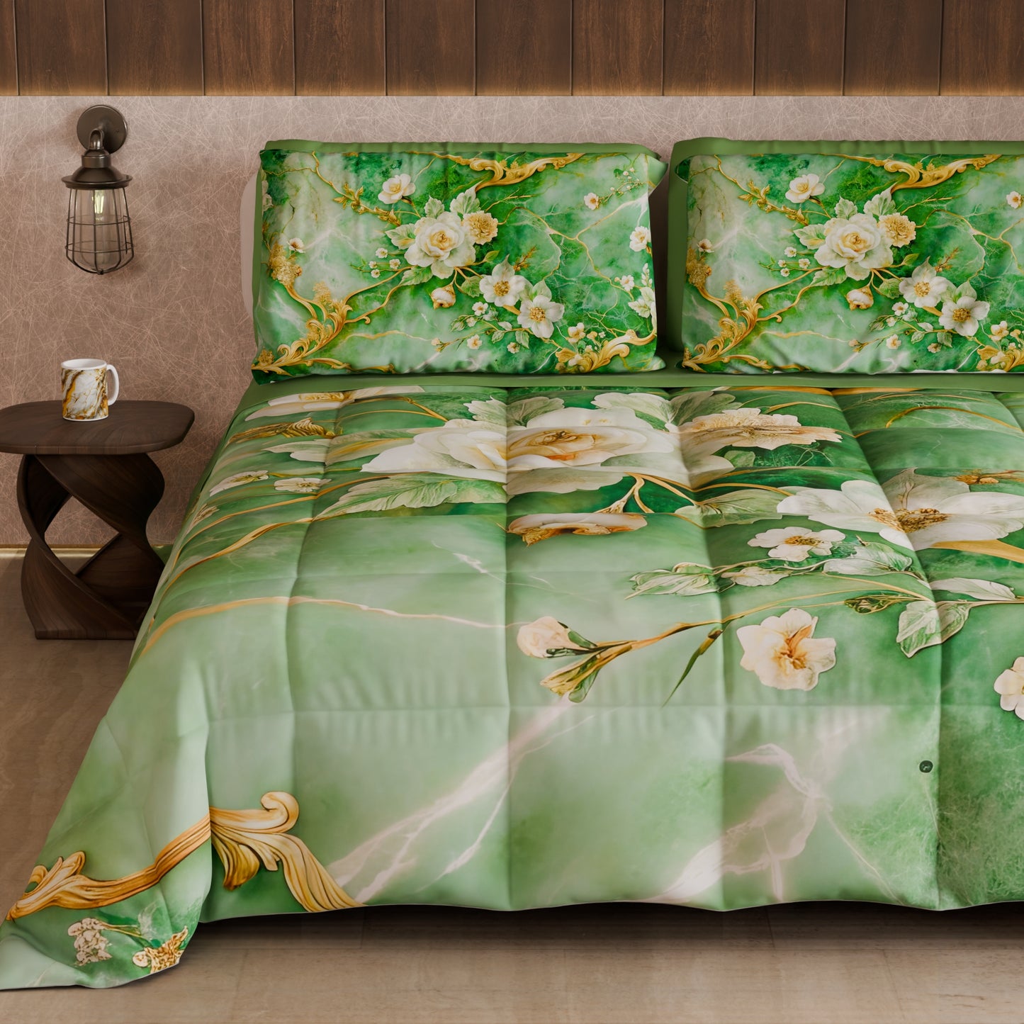 Piumone, Trapunta Matrimoniale, Singola, Piazza e Mezza Floreale 06-3