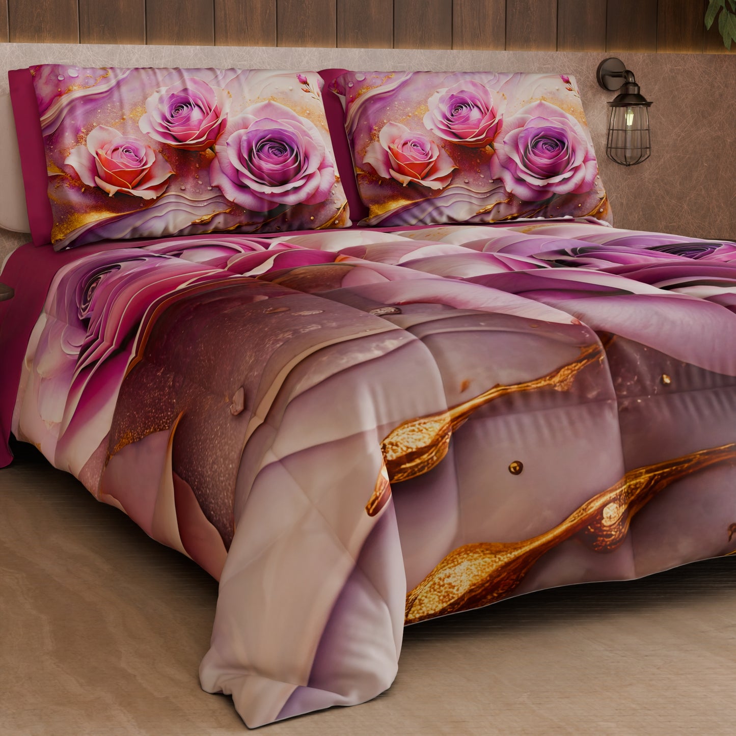 Piumone, Trapunta Matrimoniale, Singola, Piazza e Mezza Floreale 06-8