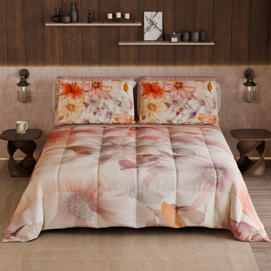 Couette, Edredon Double, Simple, 1 place et demie Floral F1
