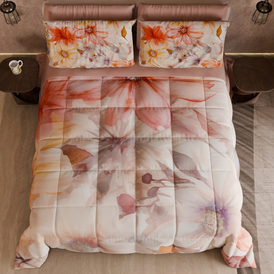 Couette, Edredon Double, Simple, 1 place et demie Floral F1