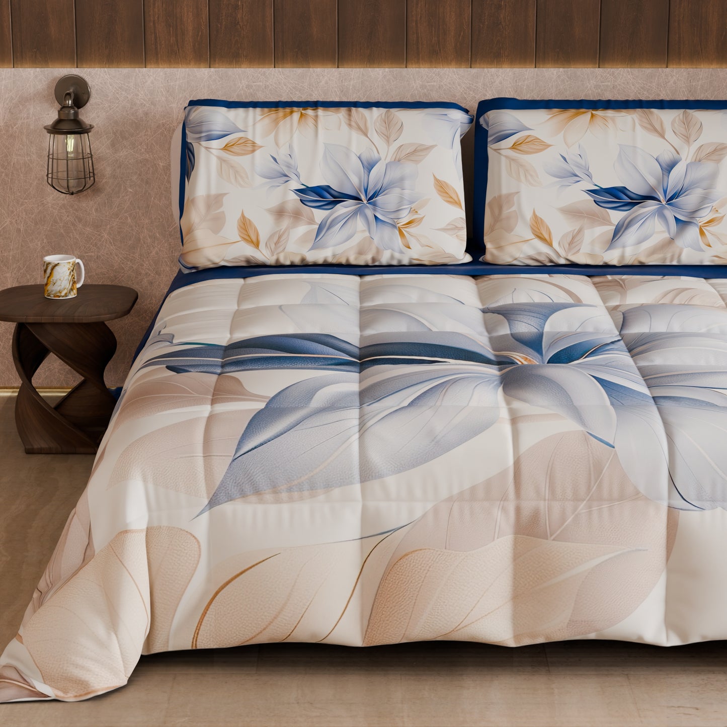 Piumone, Trapunta Matrimoniale, Singola, Piazza e Mezza Floreale F164