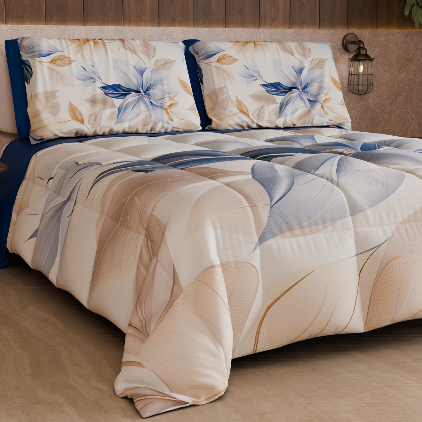 Piumone, Trapunta Matrimoniale, Singola, Piazza e Mezza Floreale F164