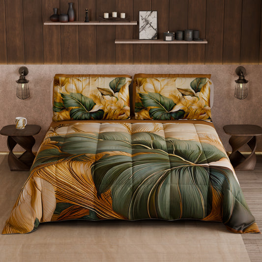 Couette, Edredon Double, Simple, 1 place et demie Floral F165