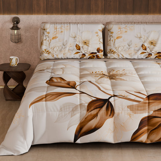 Piumone, Trapunta Matrimoniale, Singola, Piazza e Mezza Floreale F18