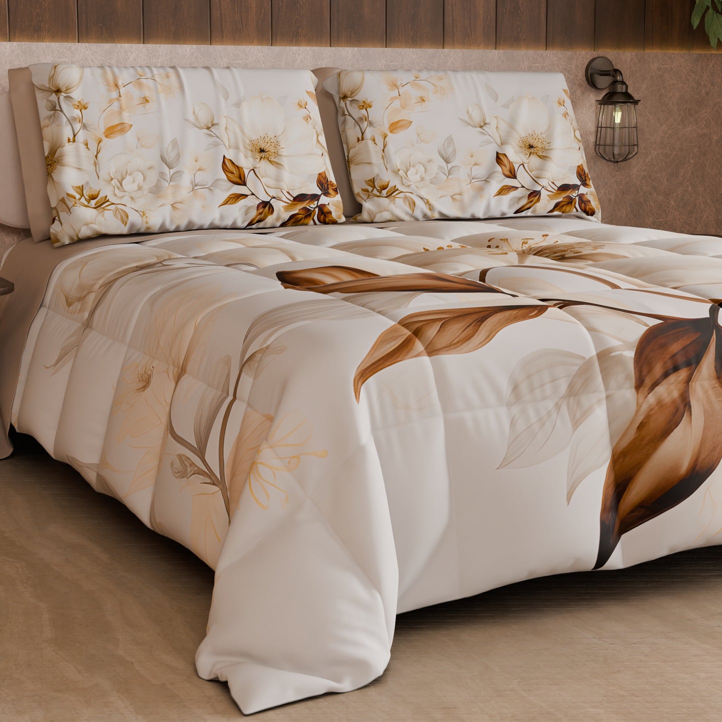 Piumone, Trapunta Matrimoniale, Singola, Piazza e Mezza Floreale F18