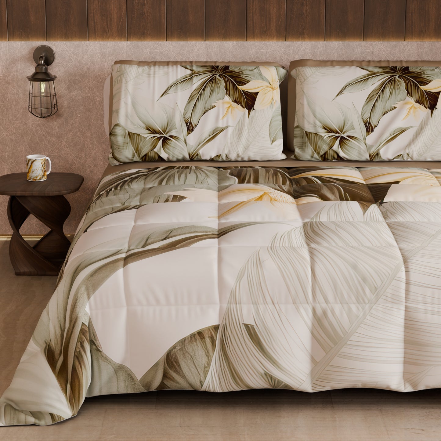 Piumone, Trapunta Matrimoniale, Singola, Piazza e Mezza Floreale F19