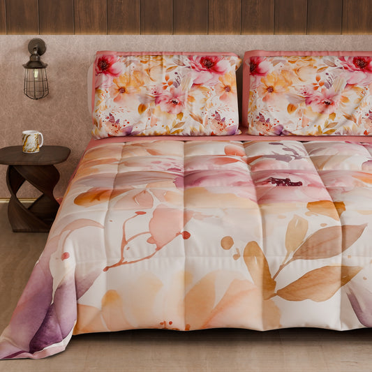 Piumone, Trapunta Matrimoniale, Singola, Piazza e Mezza Floreale F2