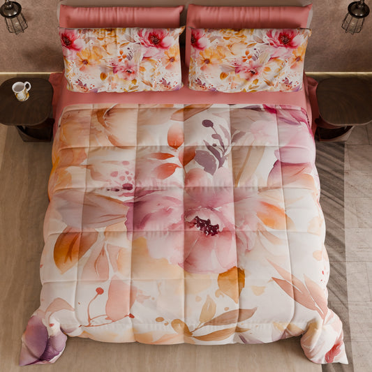 Couette, Edredon Double, Simple, 1 place et demie Floral F2
