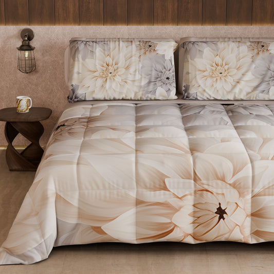 Piumone, Trapunta Matrimoniale, Singola, Piazza e Mezza Floreale F25