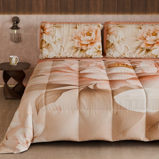 Piumone, Trapunta Matrimoniale, Singola, Piazza e Mezza Floreale F26