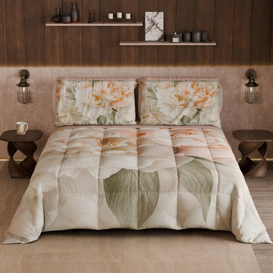 Couette, Edredon Double, Simple, 1 place et demie Floral F40