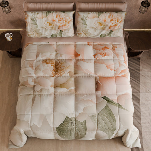 Couette, Edredon Double, Simple, 1 place et demie Floral F40