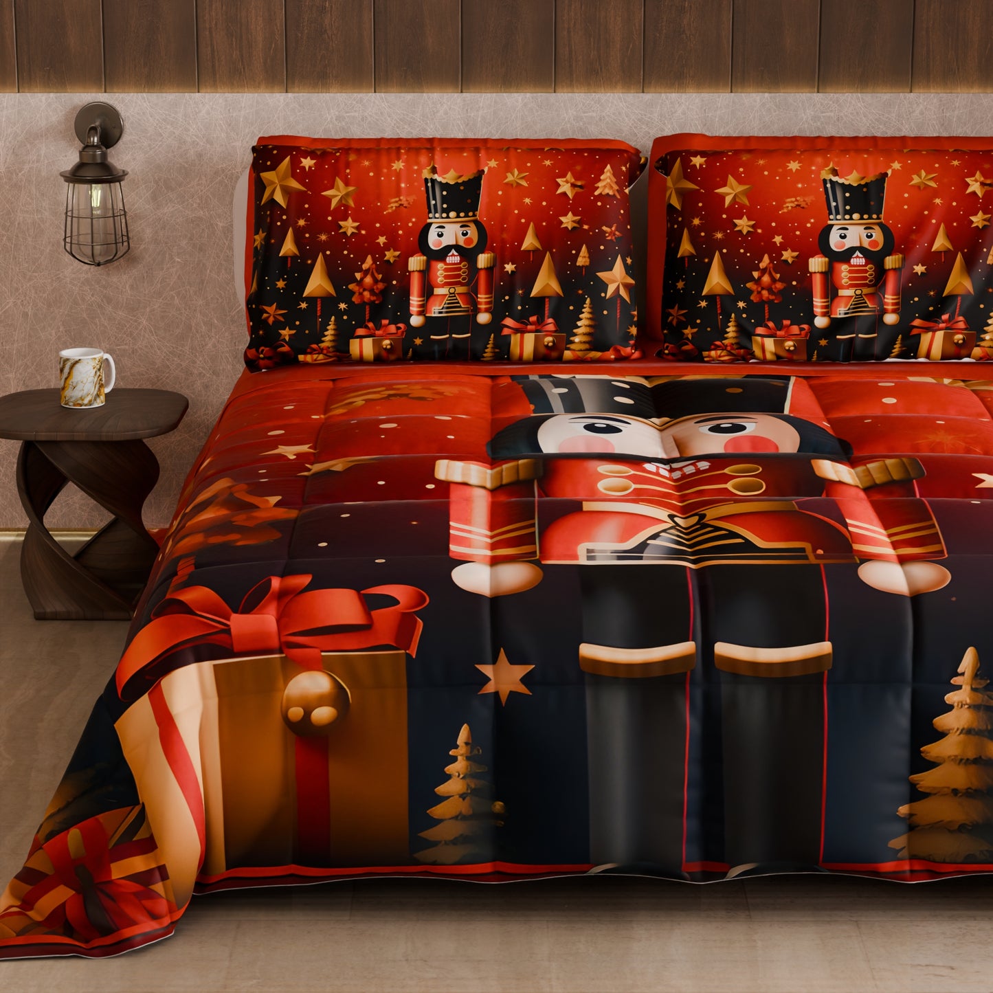 Trapunta Matrimoniale Natale, Singola, Piazza e Mezza 25 Xmas 1