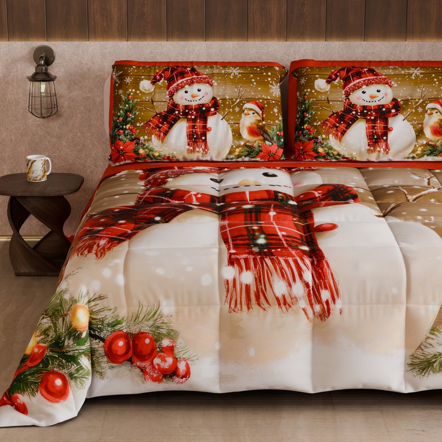 Trapunta Matrimoniale Natale, Singola, Piazza e Mezza 25 Xmas 10