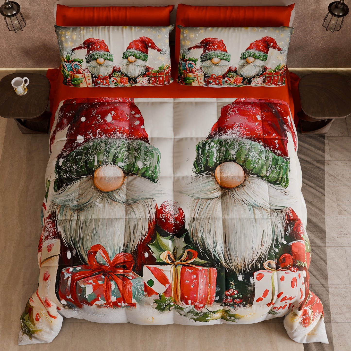 Trapunta Matrimoniale Natale, Singola, Piazza e Mezza 25 Xmas 11