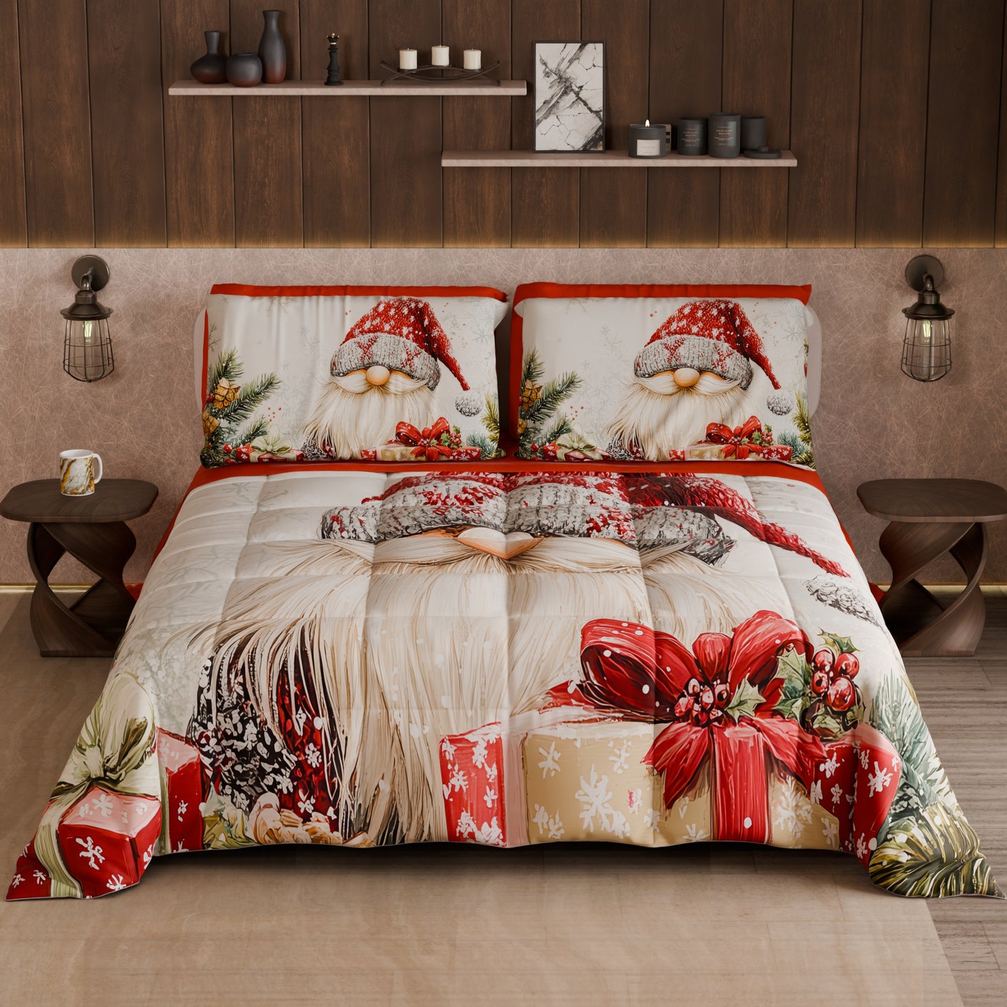 Trapunta Matrimoniale Natale, Singola, Piazza e Mezza 25 Xmas 13