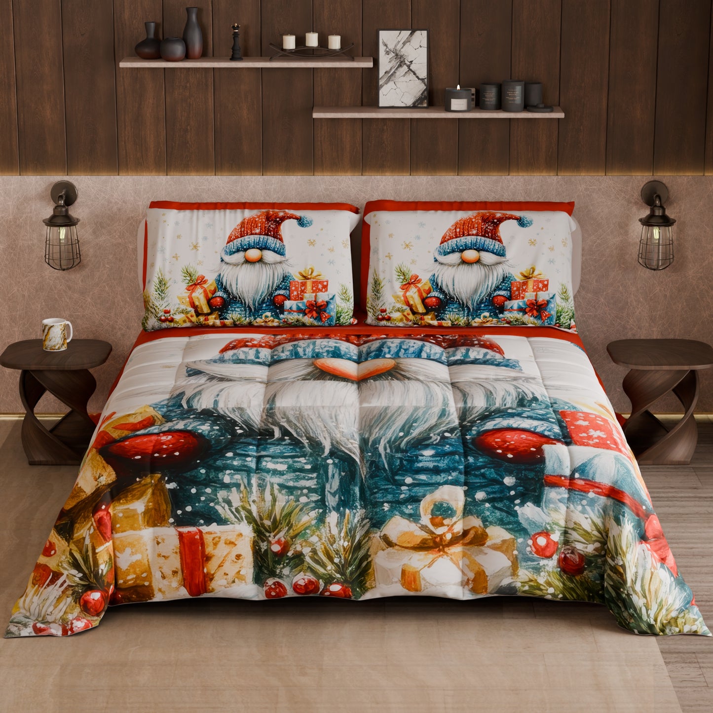 Trapunta Matrimoniale Natale, Singola, Piazza e Mezza 25 Xmas 14