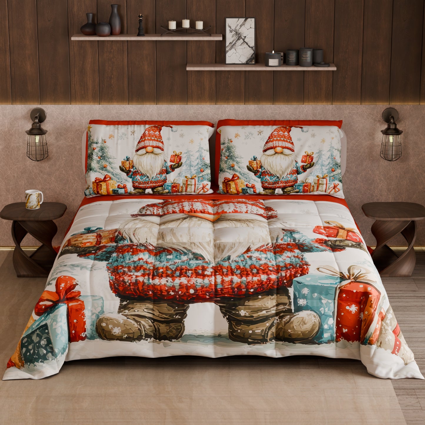 Trapunta Matrimoniale Natale, Singola, Piazza e Mezza 25 Xmas 19