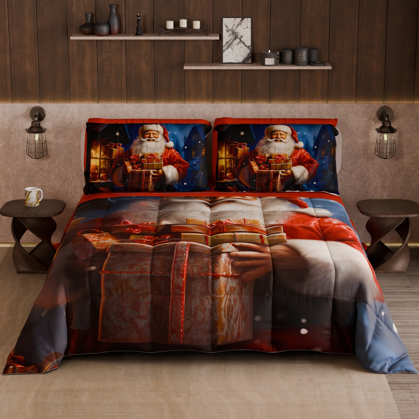 Trapunta Matrimoniale Natale, Singola, Piazza e Mezza 25 Xmas 2