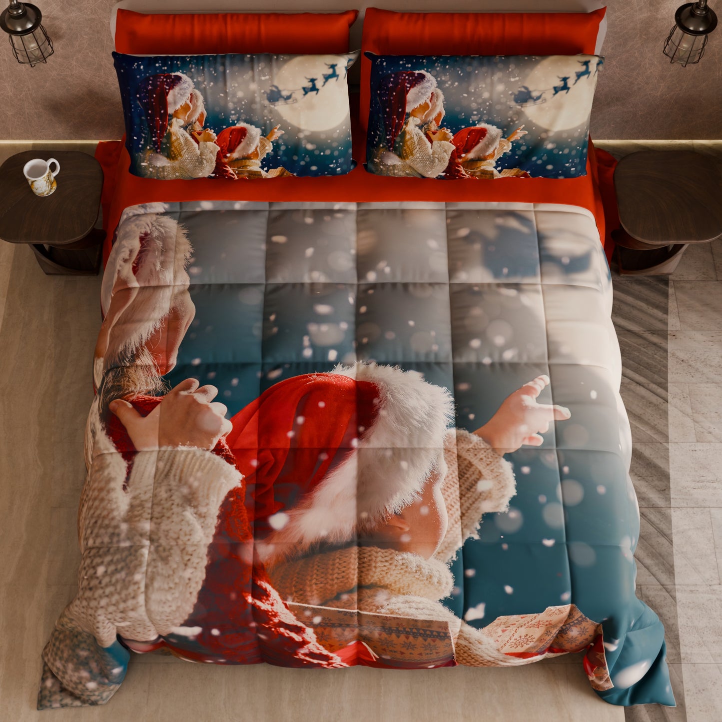 Trapunta Matrimoniale Natale, Singola, Piazza e Mezza 25 Xmas 20