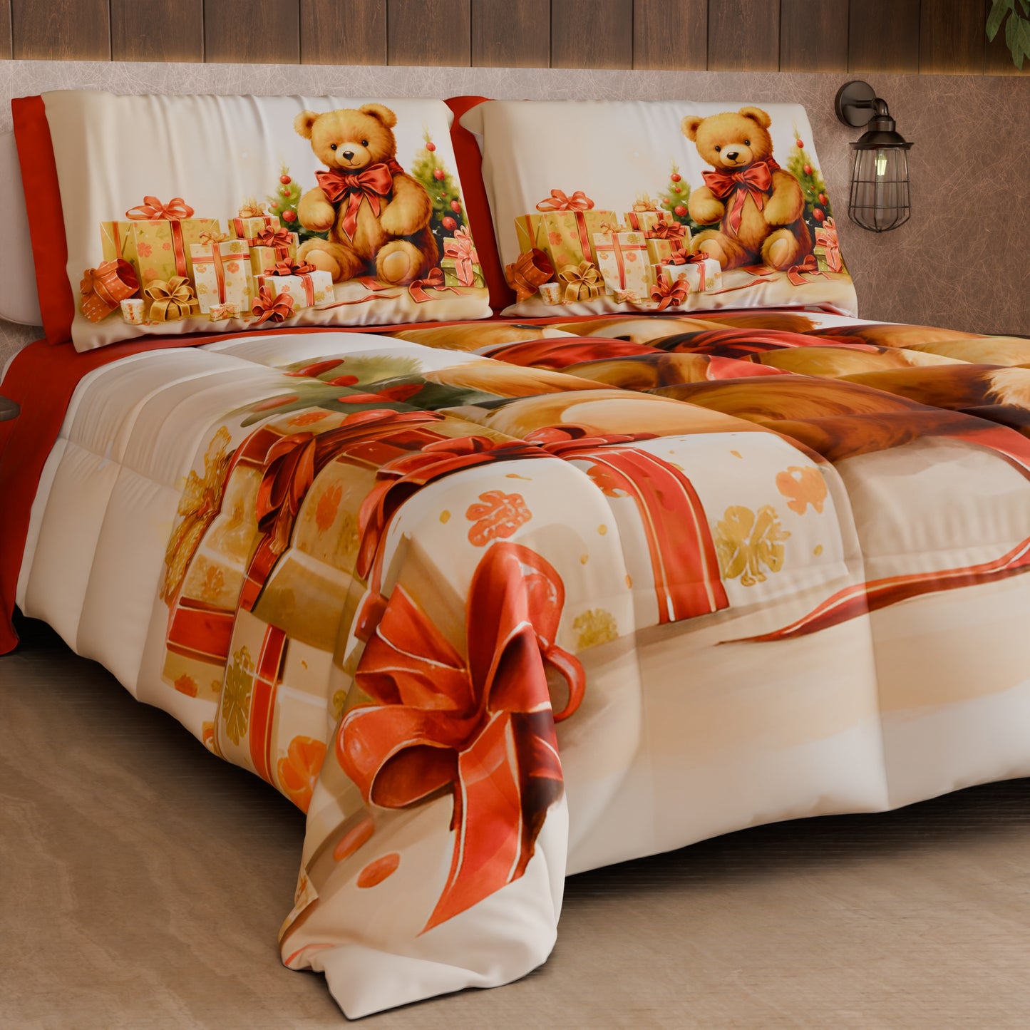 Trapunta Matrimoniale Natale, Singola, Piazza e Mezza 25 Xmas 3