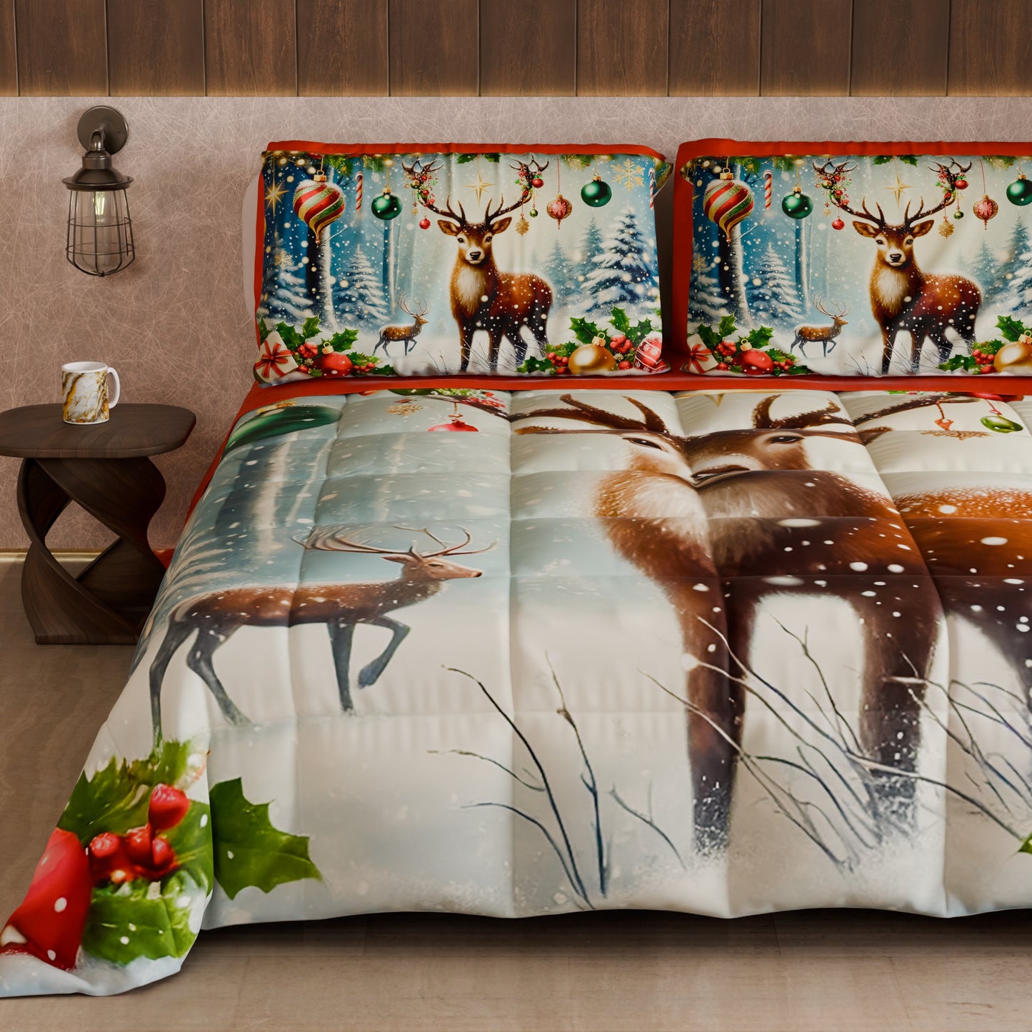 Trapunta Matrimoniale Natale, Singola, Piazza e Mezza 25 Xmas 4