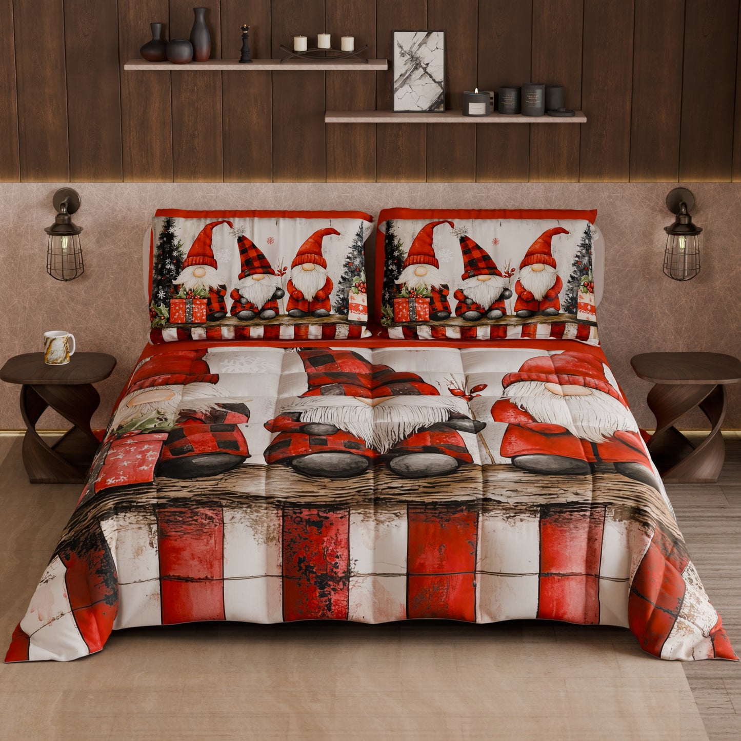 Trapunta Matrimoniale Natale, Singola, Piazza e Mezza 25 Xmas 5