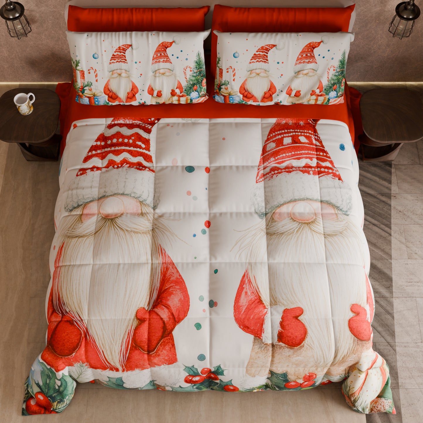 Trapunta Matrimoniale Natale, Singola, Piazza e Mezza 25 Xmas 6