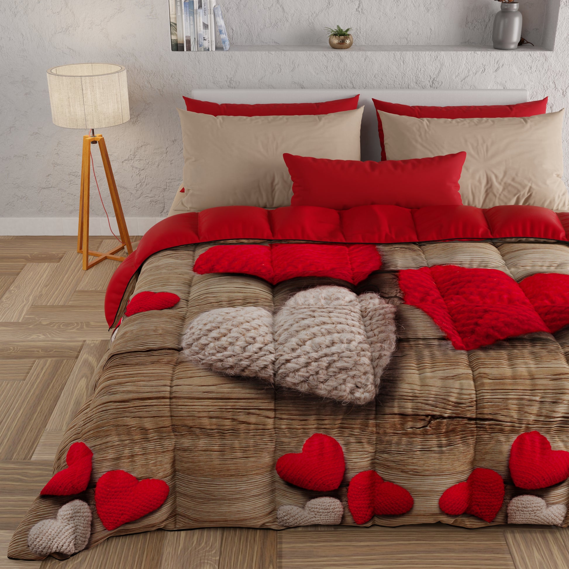 Piumone, Trapunta Matrimoniale, Singola, Piazza e Mezza, Cuore