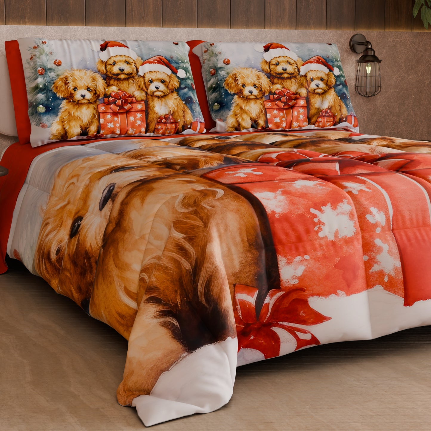 Trapunta Matrimoniale Natale, Singola, Piazza e Mezza Dog