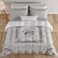 Duvet, Double, Single, Square and Half Quilt, Gray Bow