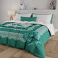 Duvet, Double, Single, Square and Half Quilt, Green Bow