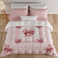 Duvet, Double, Single, Square and Half Quilt, Pink Bow