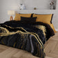 Duvet, Double Quilt, Single, Square and Half, Marble-Nero