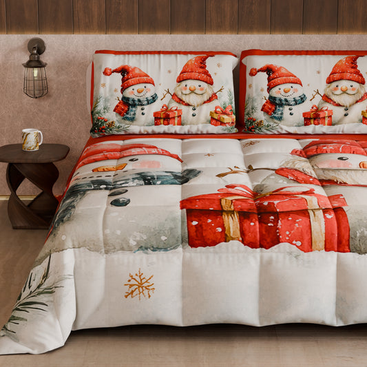 Trapunta Matrimoniale Natale, Singola, Piazza e Mezza Pupazzo 02