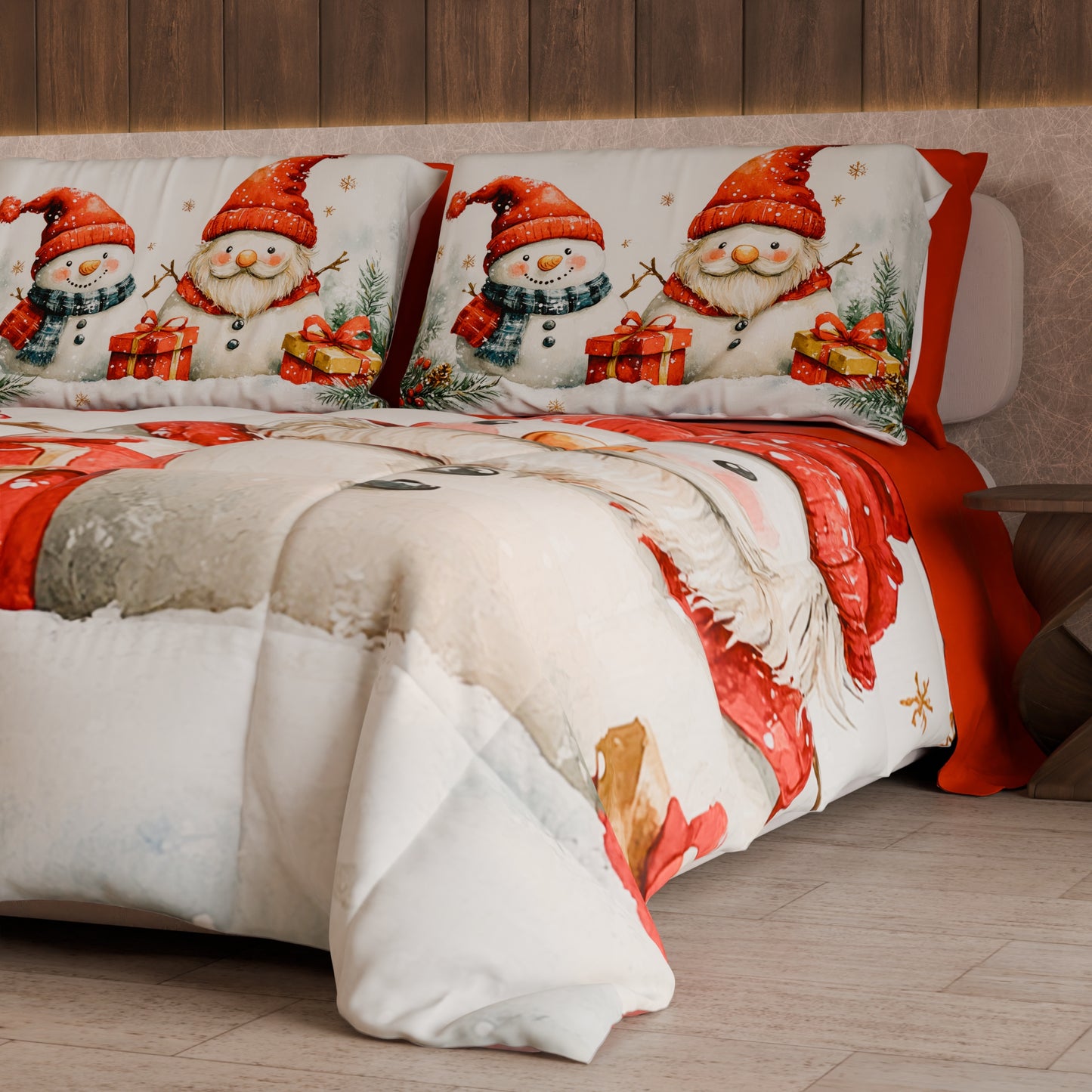 Trapunta Matrimoniale Natale, Singola, Piazza e Mezza Pupazzo 02