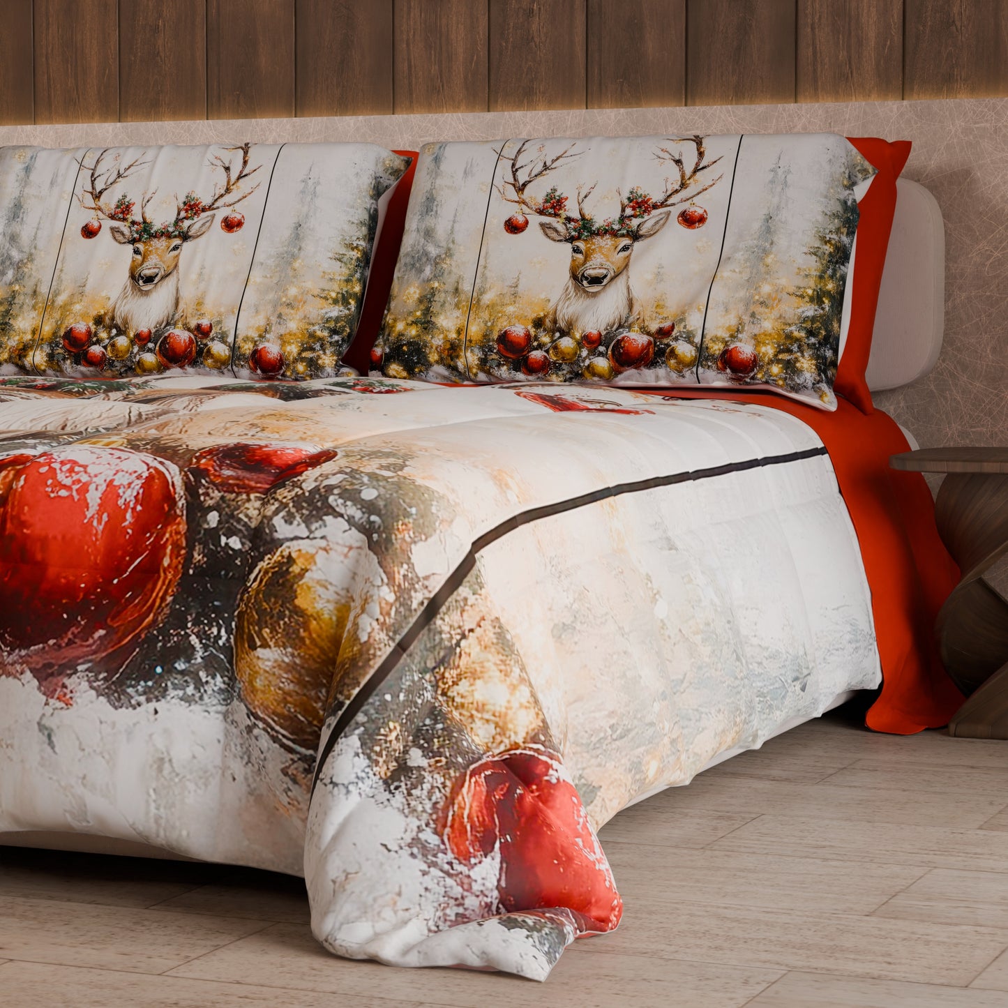 Trapunta Matrimoniale Natale, Singola, Piazza e Mezza Renna