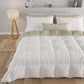 Duvet Quilt for Double, Single, Queen and a Half, White Dove Grey