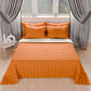 Trapuntino Copriletto Primaverile Autunnale Double Face Arancione Panna