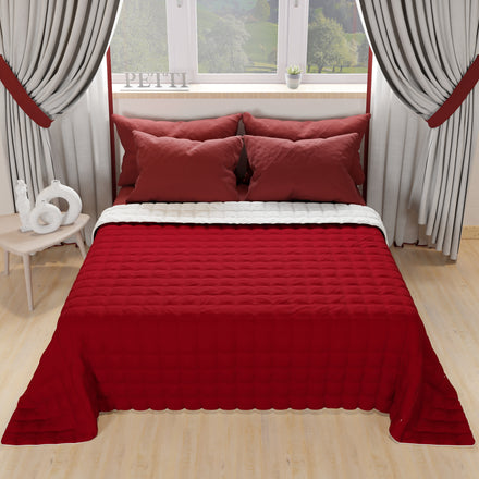 Double Face Mud Dove Gray Spring Autumn Bedspread Quilt