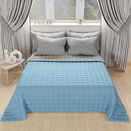 Double Face Mud Dove Gray Spring Autumn Bedspread Quilt