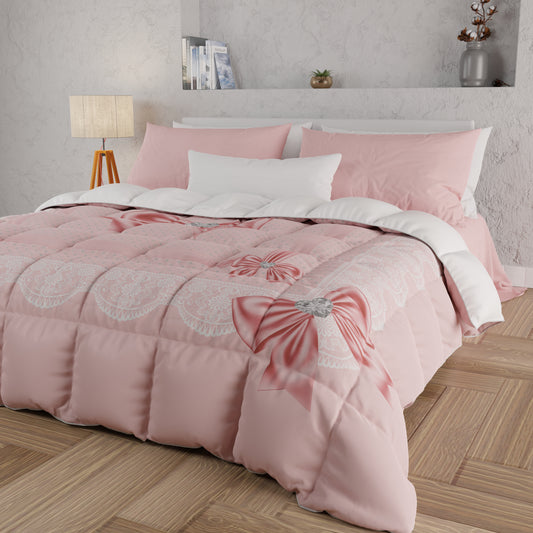 Piumone, Trapunta Matrimoniale, Singola, Piazza e Mezza, Fiocco Sissy