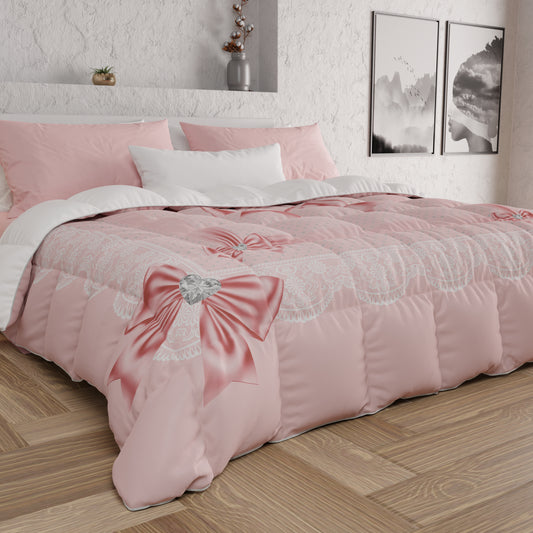 Piumone, Trapunta Matrimoniale, Singola, Piazza e Mezza, Fiocco Sissy