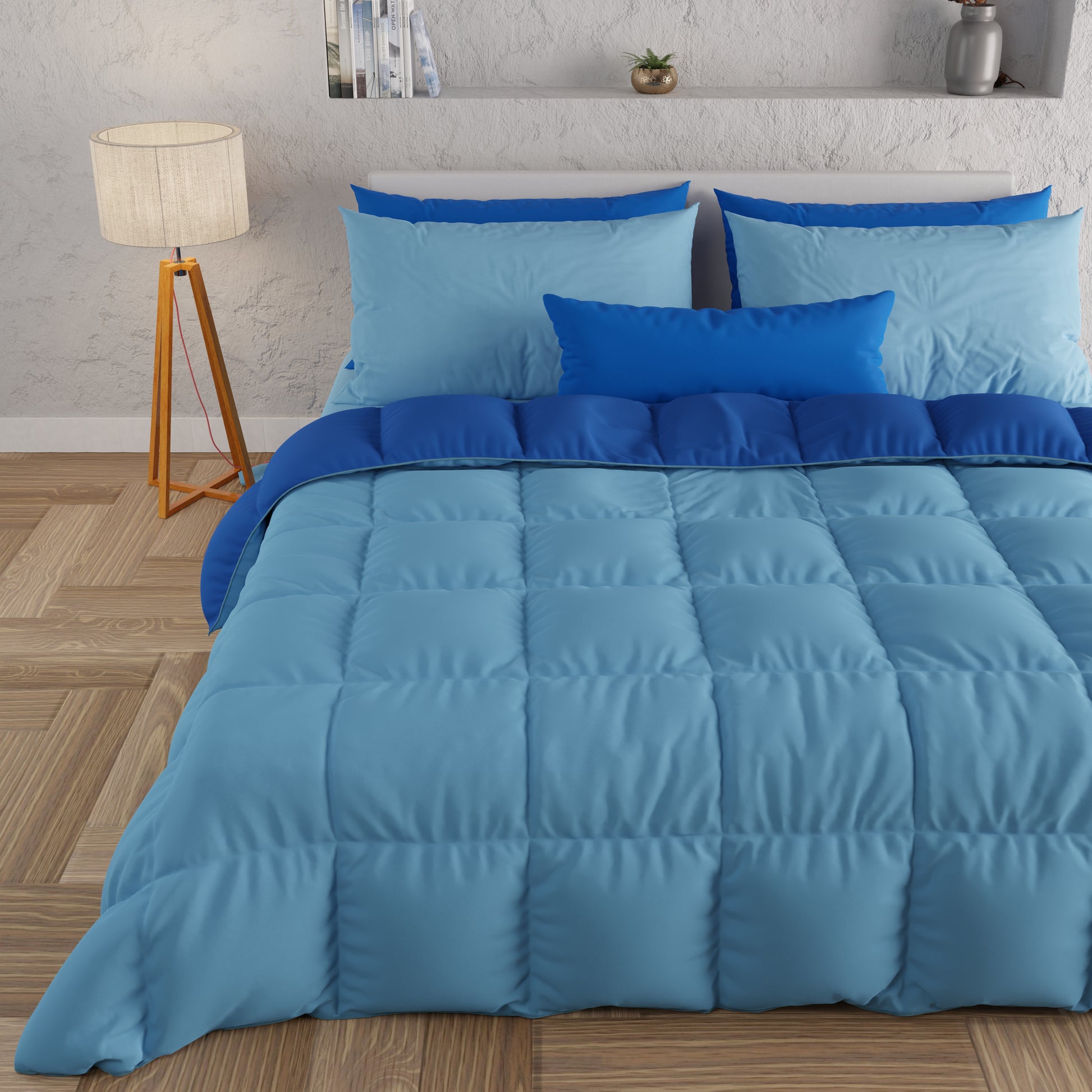 Trapunta Letto Singolo Double Face 170x265 Cm Coperta Imbottita Invernale  Piumino Ecologico Micro Fibra 1 Piazza C ModernCielo